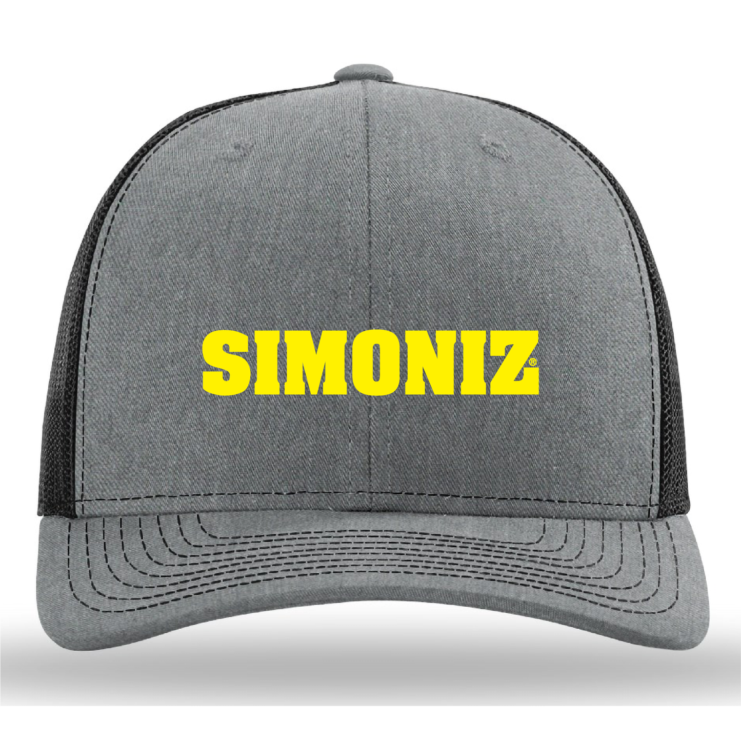 Richardson 112 Heather Grey/Black - Embroidery - Corporate Logo