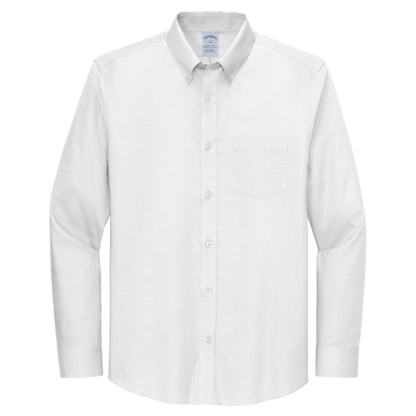 Brooks Brothers® Wrinkle-Free Stretch Nailhead Shirt BB18002 - Embroidery