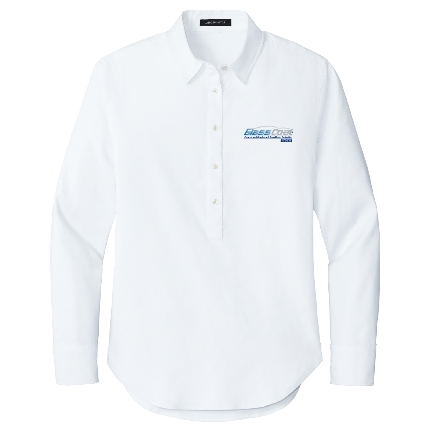 Mercer+Mettle® Women’s Long Sleeve Modern Oxford Shirt MM2003 - DTF Glass Coat
