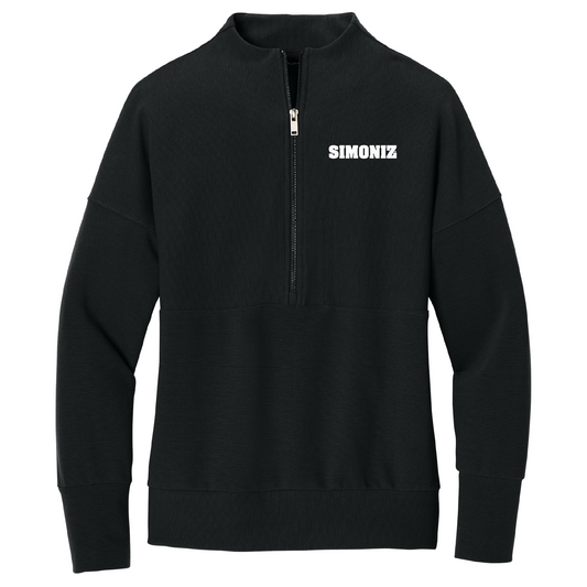 Mercer+Mettle® Women’s Linear Texture 1/4-Zip MM3041 - Embroidery Corporate Logo