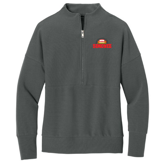 Mercer+Mettle® Women’s Linear Texture 1/4-Zip MM3041 - Embroidery Car Wash