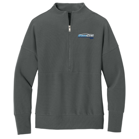 Mercer+Mettle® Women’s Linear Texture 1/4-Zip MM3041 - DTF Glass Coat