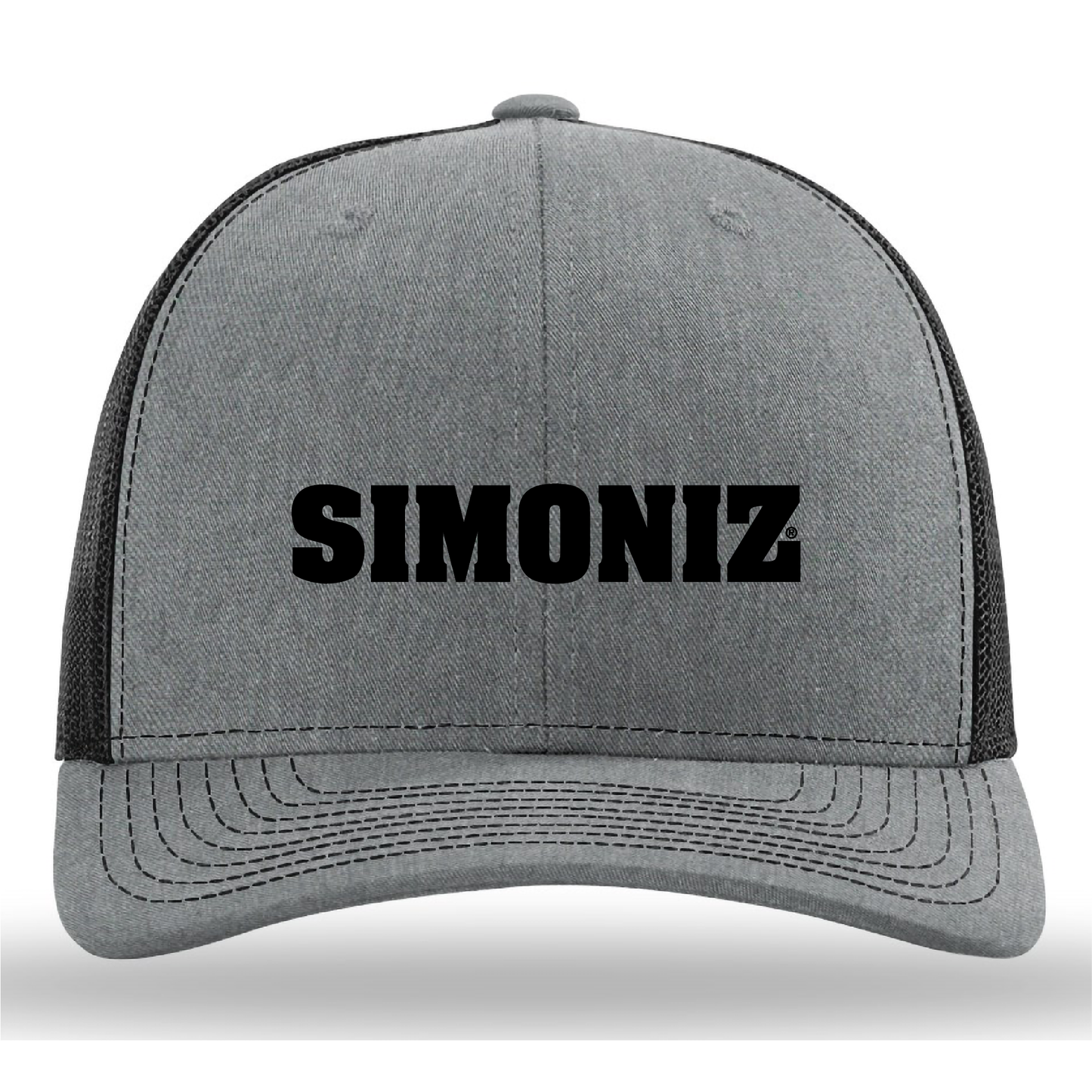 Richardson 112 Heather Grey/Black - Embroidery - Corporate Logo