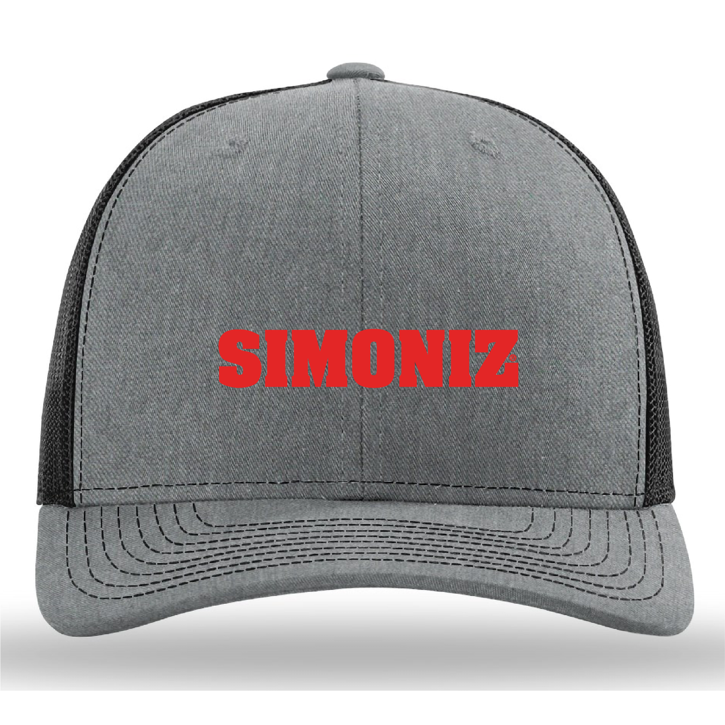 Richardson 112 Heather Grey/Black - Embroidery - Corporate Logo