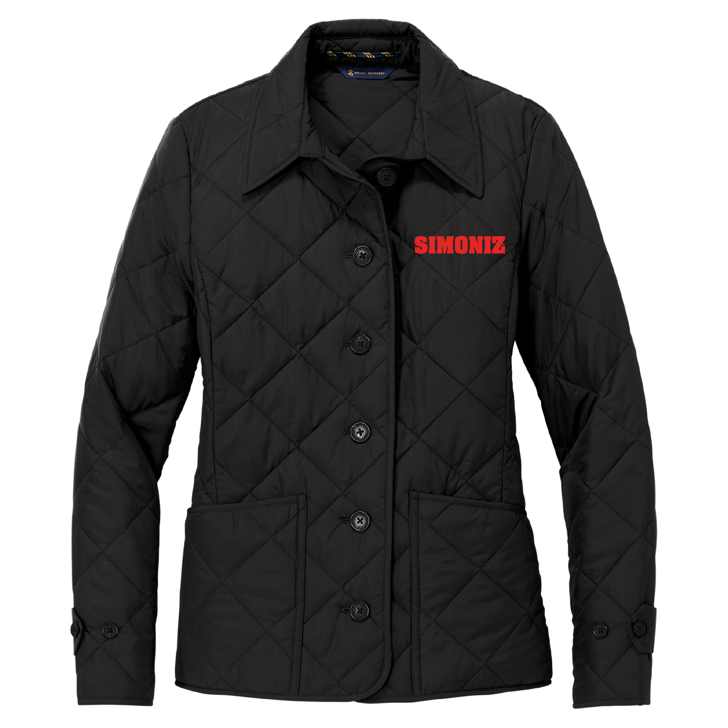 Brooks Brothers® Women’s Quilted Jacket BB18601 - Embroidery Corporate Logo