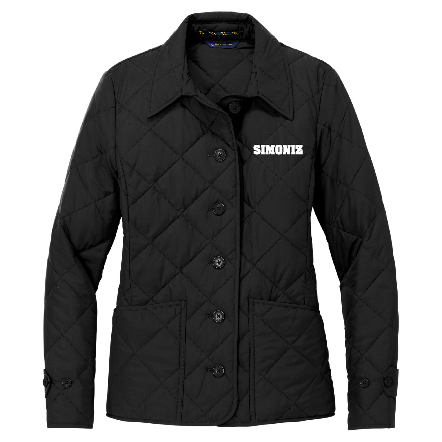 Brooks Brothers® Women’s Quilted Jacket BB18601 - Embroidery Corporate Logo