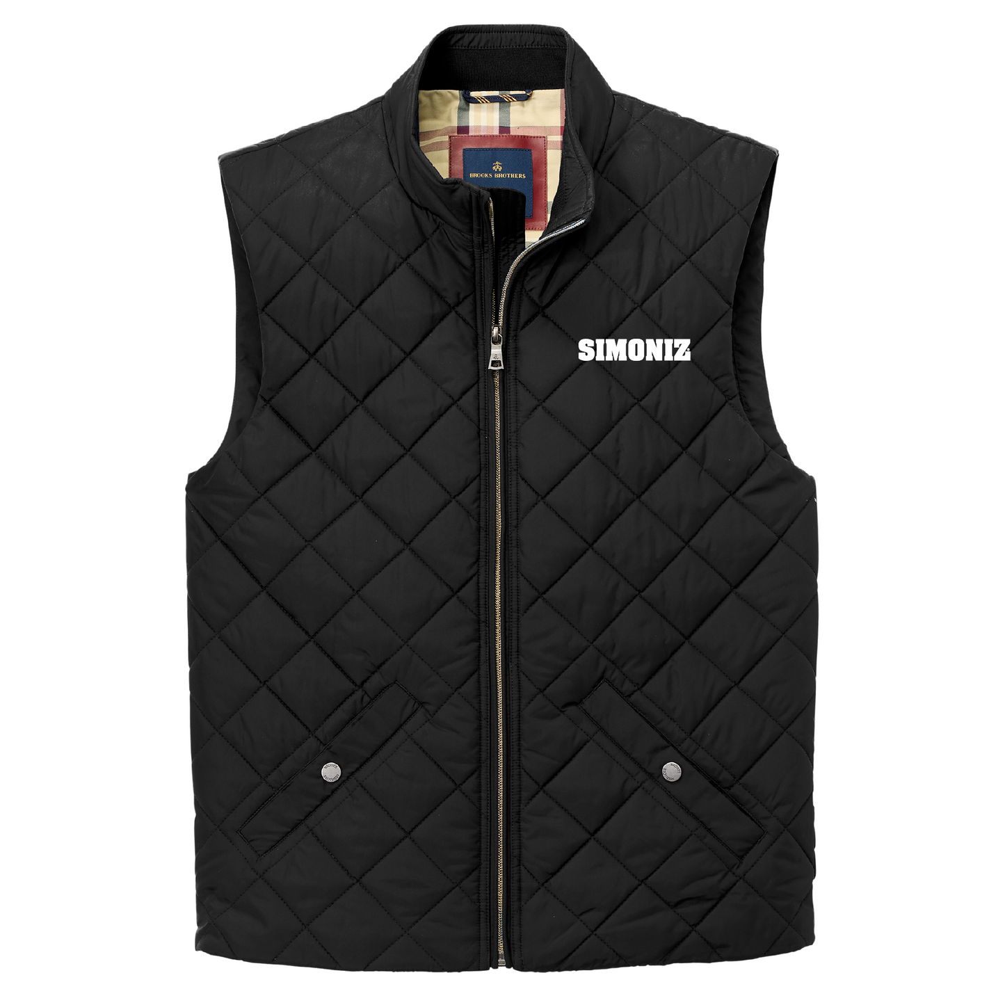 Brooks Brothers® Quilted Vest BB18602 - Embroidery Corporate Logo