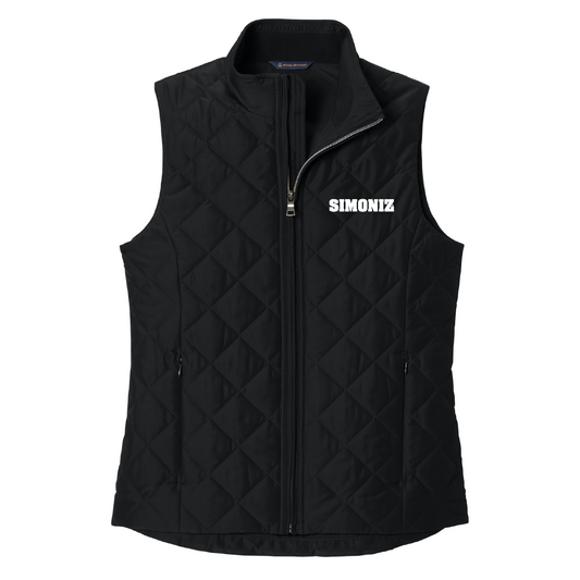 Brooks Brothers® Women’s Quilted Vest BB18603 - Embroidery Corporate Logo