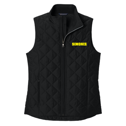 Brooks Brothers® Women’s Quilted Vest BB18603 - Embroidery Corporate Logo