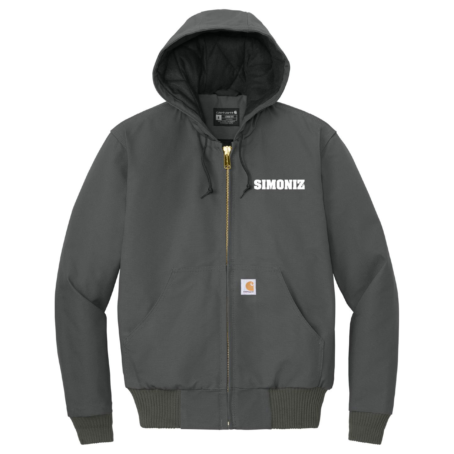 Carhartt® Tall Quilted-Flannel-Lined Duck Active Jac CTT106677 - Embroidery Corporate Logo