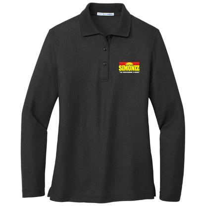 Port Authority® Women's Silk Touch™ Long Sleeve Polo L500LS - Janitorial