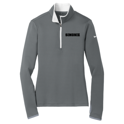 Nike Women's Dri-FIT Stretch 1/2-Zip Cover-Up 779796 - Embroidery Corporate Logo