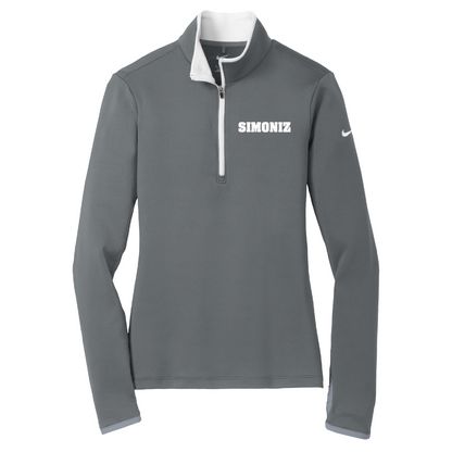 Nike Women's Dri-FIT Stretch 1/2-Zip Cover-Up 779796 - Embroidery Corporate Logo