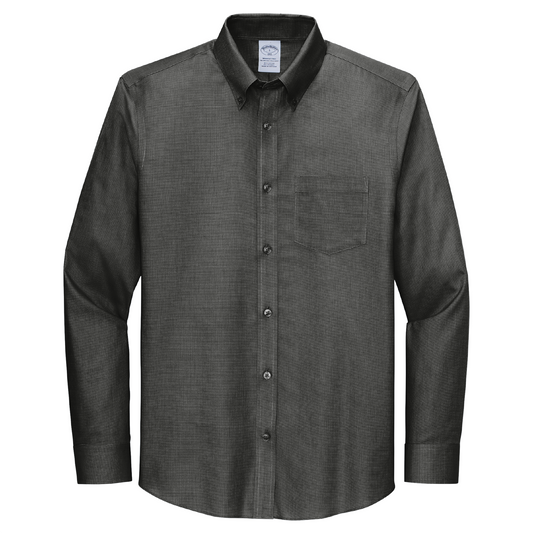 Brooks Brothers® Wrinkle-Free Stretch Nailhead Shirt BB18002 - Embroidery
