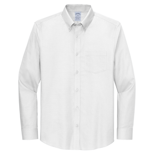 Brooks Brothers® Wrinkle-Free Stretch Nailhead Shirt BB18002 - Embroidery