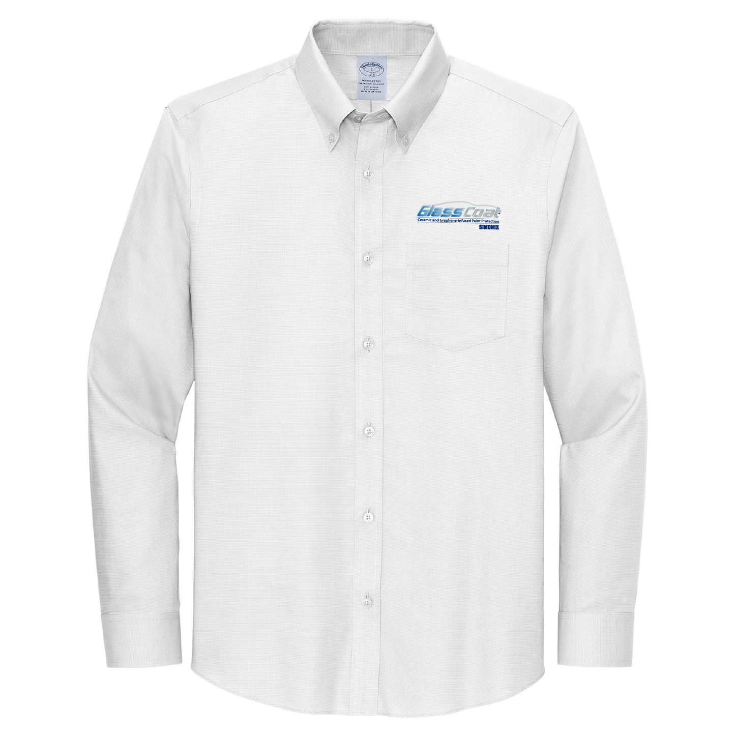 Brooks Brothers® Wrinkle-Free Stretch Nailhead Shirt BB18002 - DTF Glass Coat