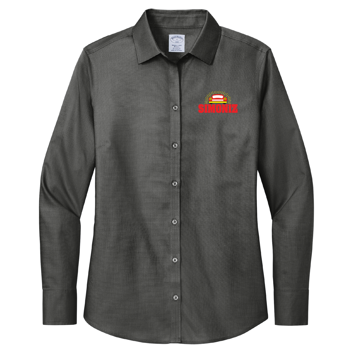 Brooks Brothers® Women’s Wrinkle-Free Stretch Nailhead Shirt BB18003 - Embroidery Car Wash
