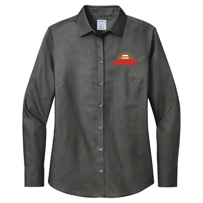 Brooks Brothers® Women’s Wrinkle-Free Stretch Nailhead Shirt BB18003 - Embroidery Car Wash