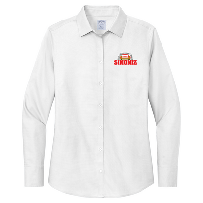 Brooks Brothers® Women’s Wrinkle-Free Stretch Nailhead Shirt BB18003 - Embroidery Car Wash