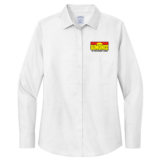 Brooks Brothers® Women’s Wrinkle-Free Stretch Nailhead Shirt BB18003 - Janitorial