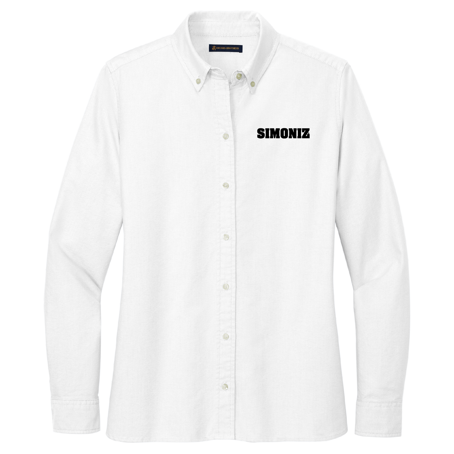 Brooks Brothers® Women’s Casual Oxford Cloth Shirt BB18005 - Embroidery Corporate Logo