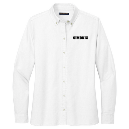 Brooks Brothers® Women’s Casual Oxford Cloth Shirt BB18005 - Embroidery Corporate Logo