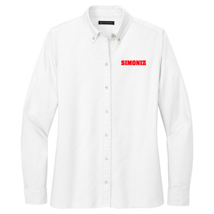 Brooks Brothers® Women’s Casual Oxford Cloth Shirt BB18005 - Embroidery Corporate Logo