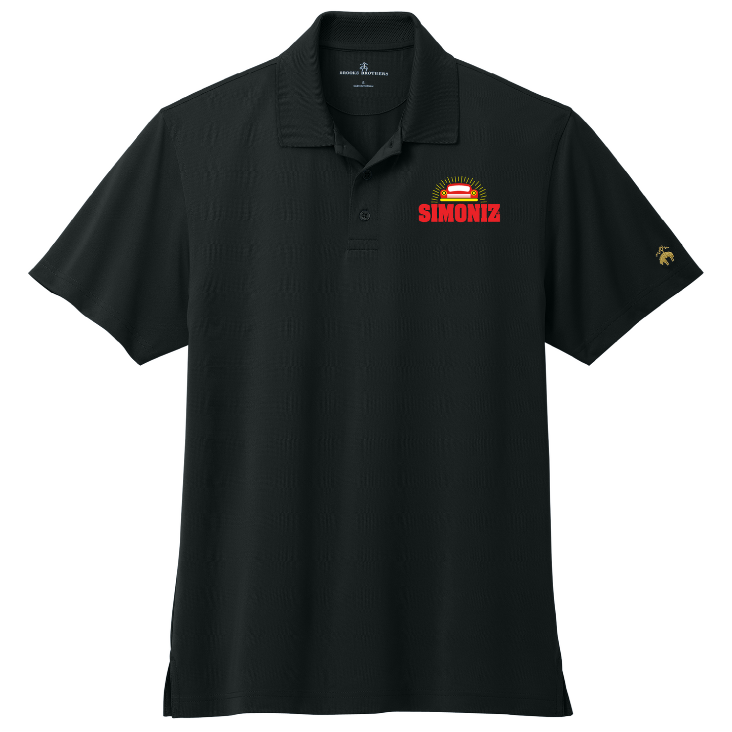 Brooks Brothers® Mesh Pique Performance Polo BB18220 - Embroidery Car Wash Logo