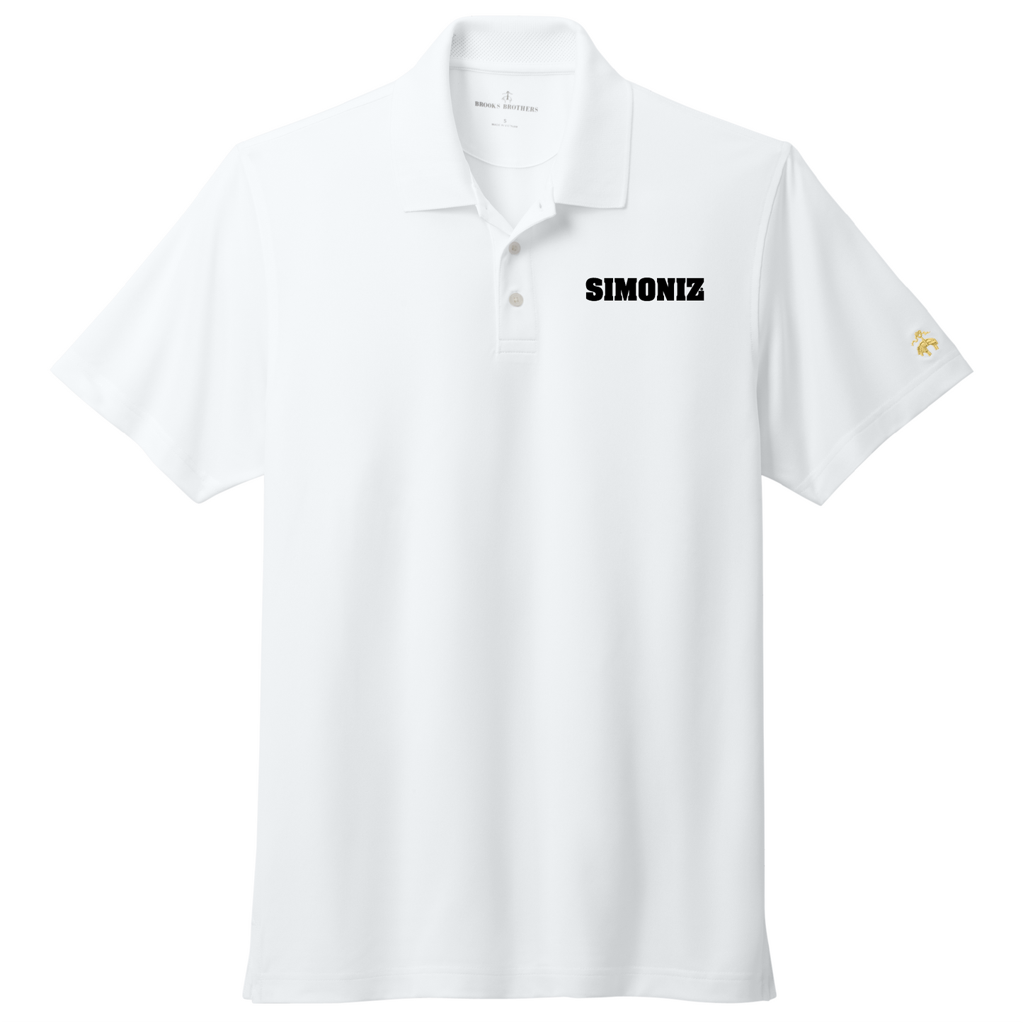 Brooks Brothers® Mesh Pique Performance Polo BB18220 - Embroidery Corporate Logo