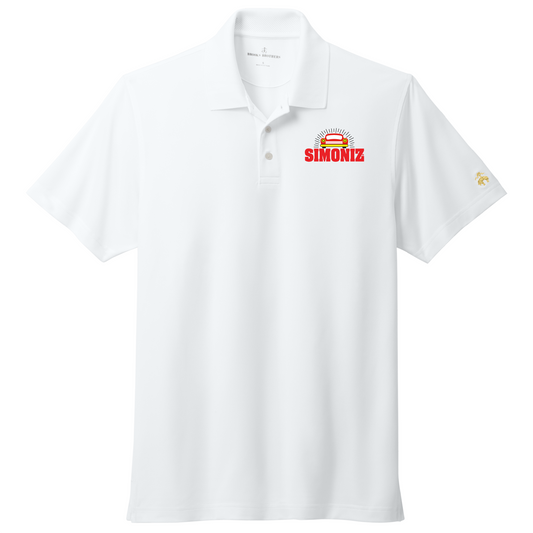 Brooks Brothers® Mesh Pique Performance Polo BB18220 - Embroidery Car Wash Logo