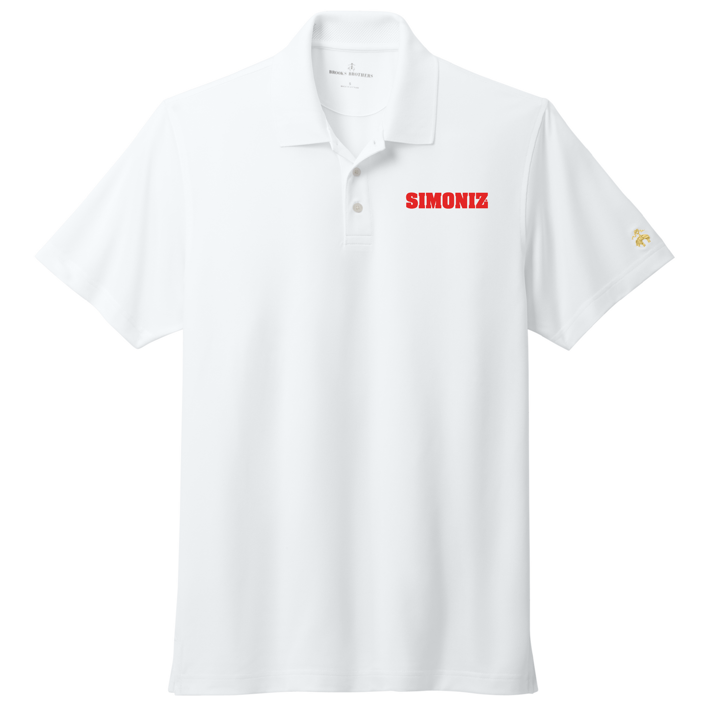 Brooks Brothers® Mesh Pique Performance Polo BB18220 - Embroidery Corporate Logo
