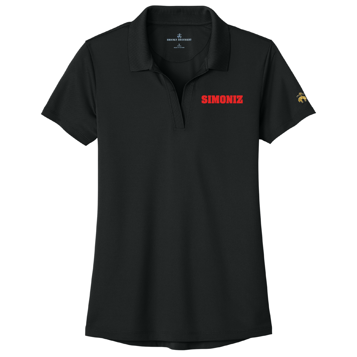 Brooks Brothers® Women’s Mesh Pique Performance Polo BB18221 - Embroidery Corporate Logo