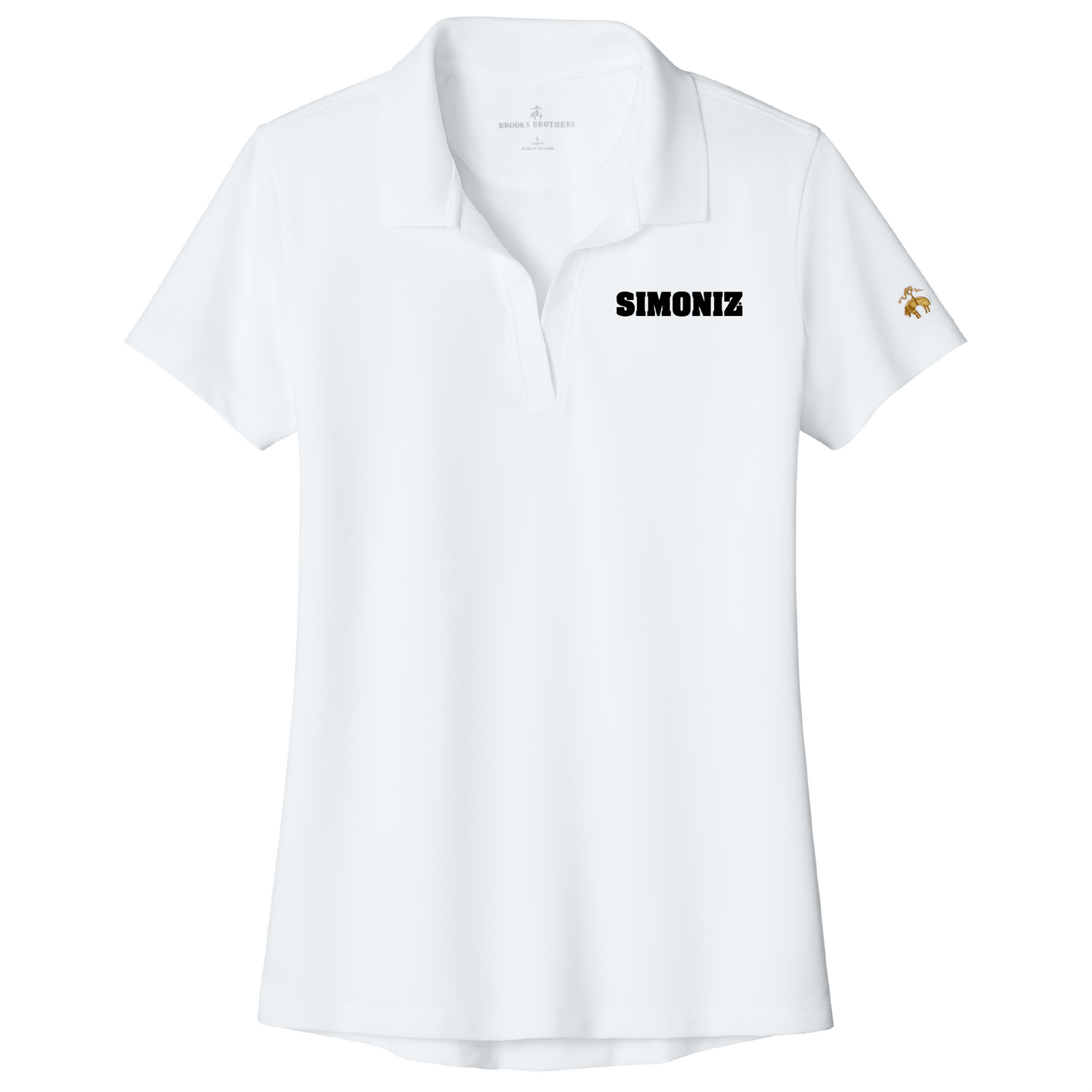 Brooks Brothers® Women’s Mesh Pique Performance Polo BB18221 - Embroidery Corporate Logo