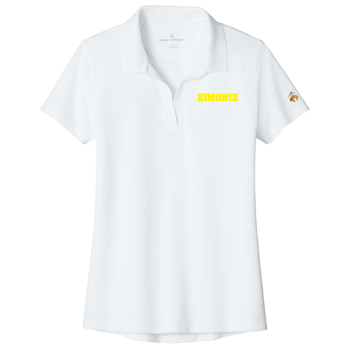 Brooks Brothers® Women’s Mesh Pique Performance Polo BB18221 - Embroidery Corporate Logo