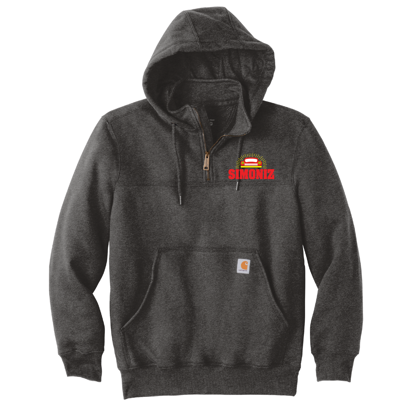 Carhartt® Rain Defender® Paxton Heavyweight Hooded Zip Mock Sweatshirt CT100617 - Embroidery Car Wash