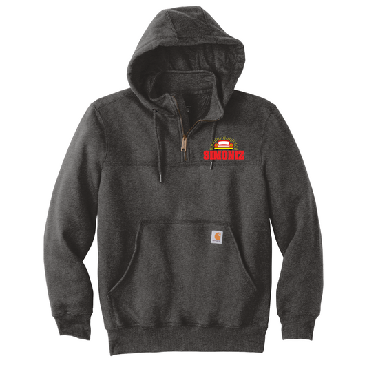 Carhartt® Rain Defender® Paxton Heavyweight Hooded Zip Mock Sweatshirt CT100617 - Embroidery Car Wash