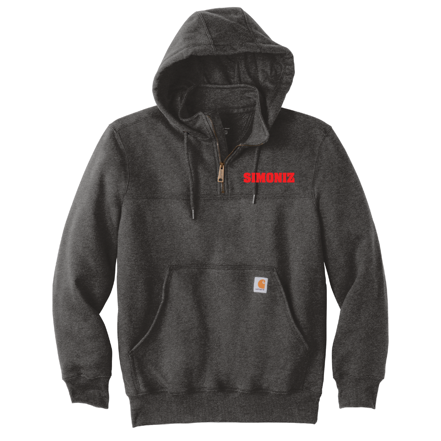 Carhartt® Rain Defender® Paxton Heavyweight Hooded Zip Mock Sweatshirt CT100617 - Embroidery Corporate Logo