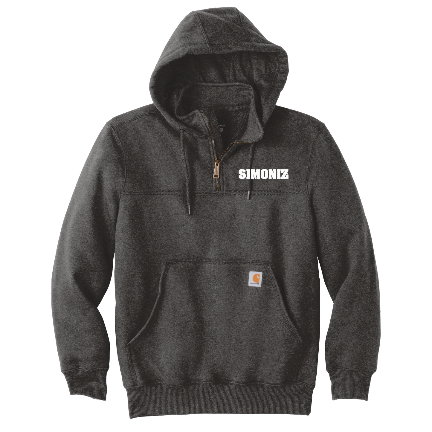 Carhartt® Rain Defender® Paxton Heavyweight Hooded Zip Mock Sweatshirt CT100617 - Embroidery Corporate Logo