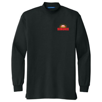 Port Authority® Interlock Knit Mock Turtleneck K321 - Embroidery Car Wash Logo