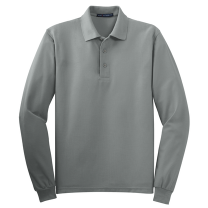 Port Authority® Silk Touch™ Long Sleeve Polo K500LS - Embroidery