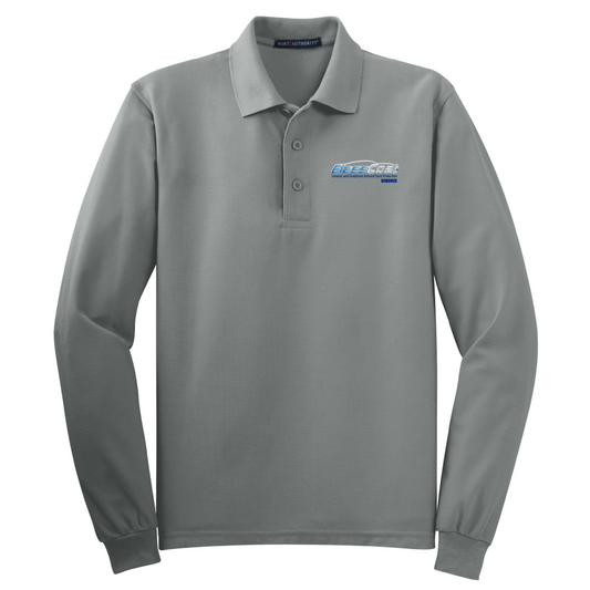 Port Authority® Silk Touch™ Long Sleeve Polo K500LS - DTF Glass Coat