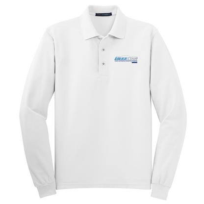 Port Authority® Silk Touch™ Long Sleeve Polo K500LS - DTF Glass Coat