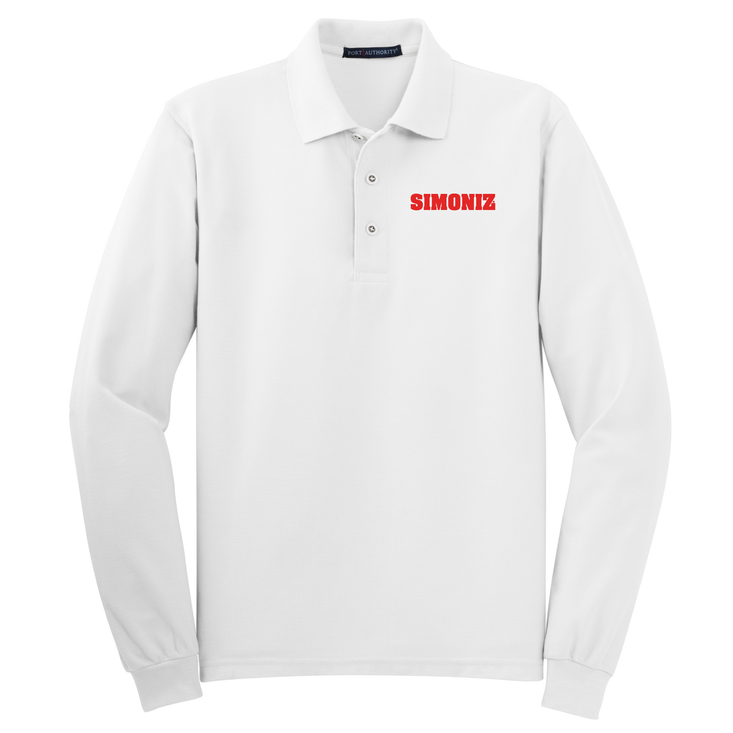 Port Authority® Silk Touch™ Long Sleeve Polo K500LS - Embroidery Corporate Logo