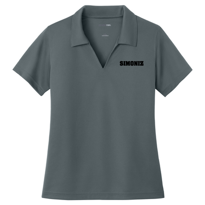 Sport-Tek® Women's Dri-Mesh® V-Neck Polo L469 - Embroidery Corporate Logo