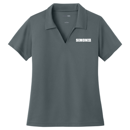 Sport-Tek® Women's Dri-Mesh® V-Neck Polo L469 - Embroidery Corporate Logo