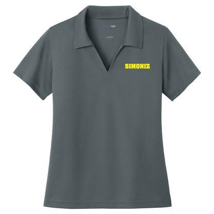Sport-Tek® Women's Dri-Mesh® V-Neck Polo L469 - Embroidery Corporate Logo