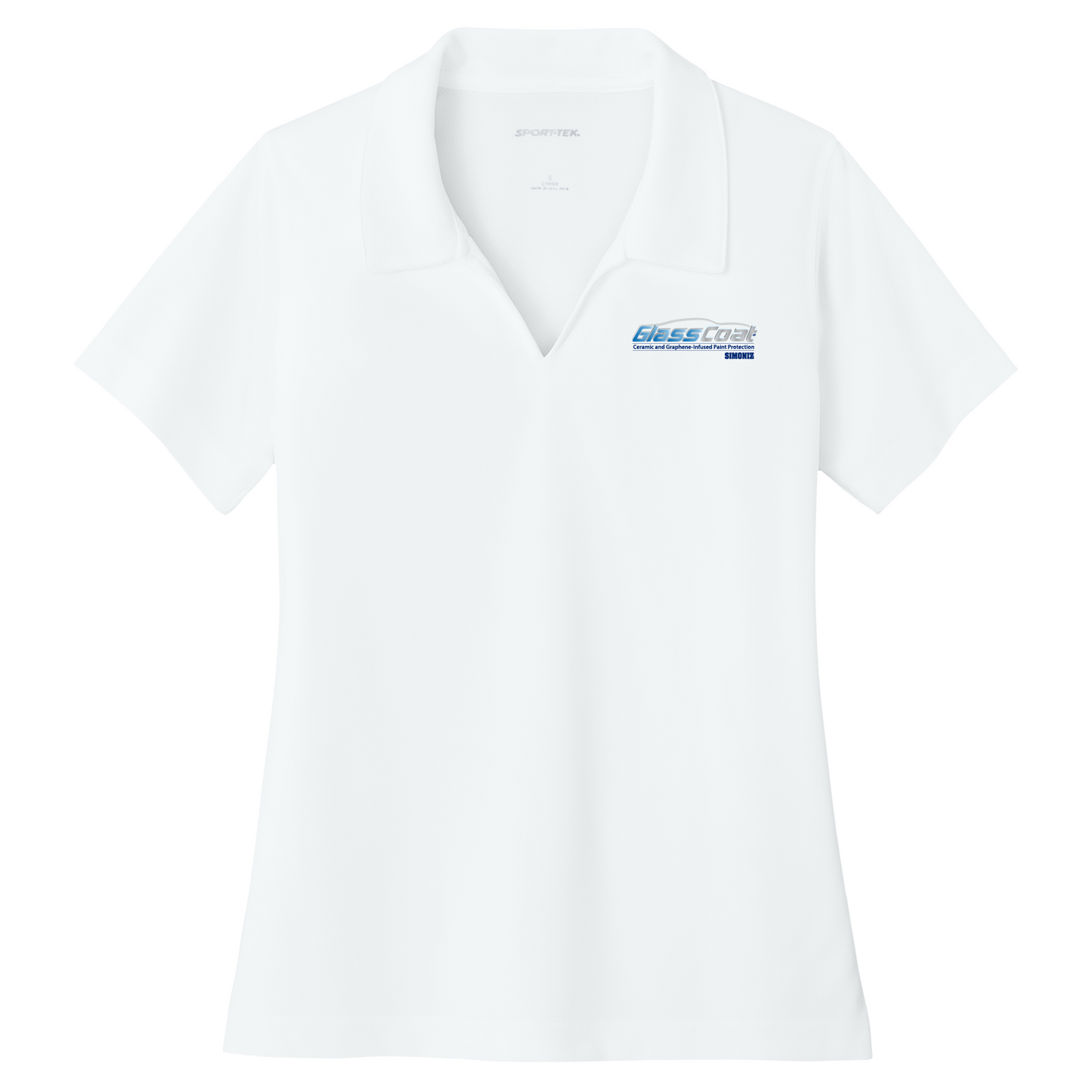 Sport-Tek® Women's Dri-Mesh® V-Neck Polo L469 - DTF Glass Coat