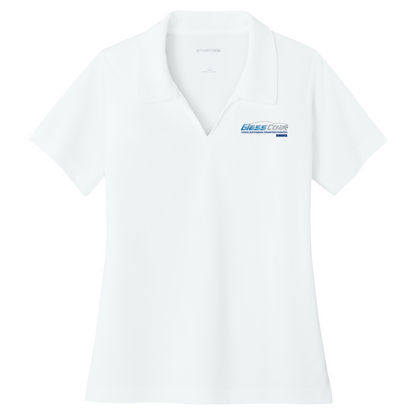 Sport-Tek® Women's Dri-Mesh® V-Neck Polo L469 - DTF Glass Coat