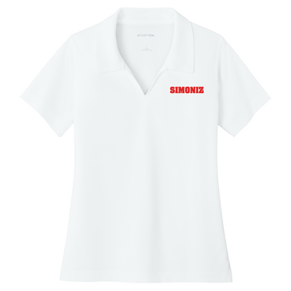 Sport-Tek® Women's Dri-Mesh® V-Neck Polo L469 - Embroidery Corporate Logo