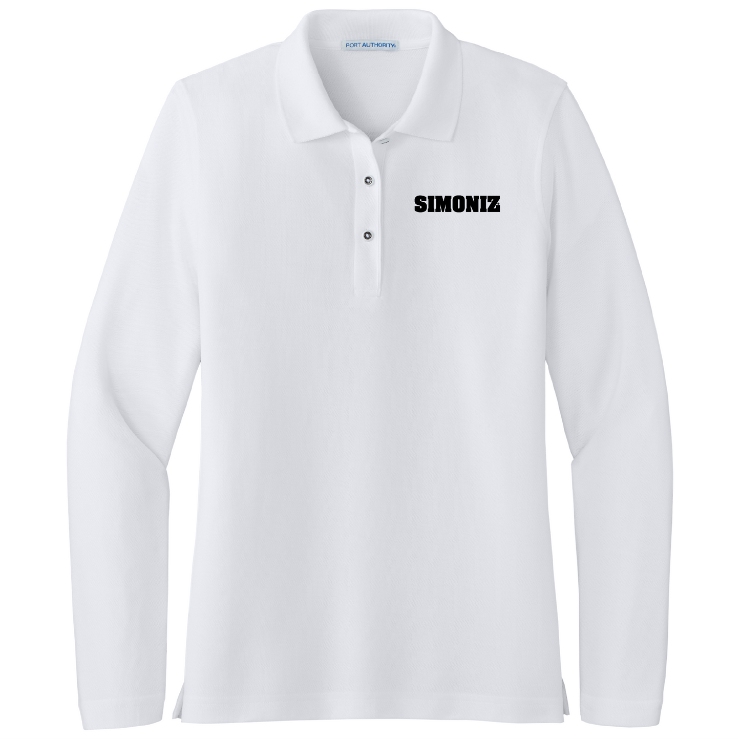Port Authority® Women's Silk Touch™ Long Sleeve Polo L500LS - Embroidery Corporate Logo